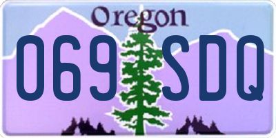 OR license plate 069SDQ