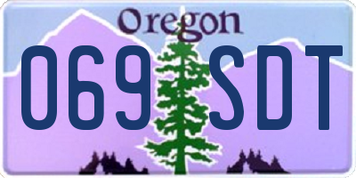 OR license plate 069SDT