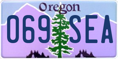 OR license plate 069SEA