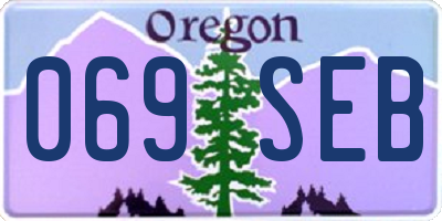 OR license plate 069SEB