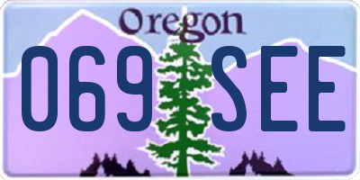 OR license plate 069SEE