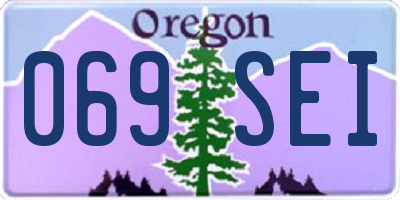 OR license plate 069SEI