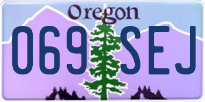 OR license plate 069SEJ