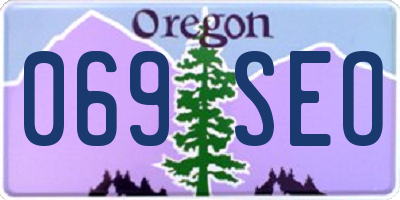 OR license plate 069SEO