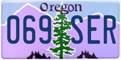 OR license plate 069SER