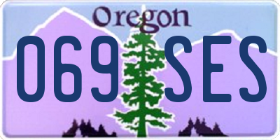OR license plate 069SES