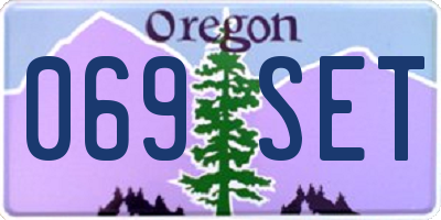 OR license plate 069SET