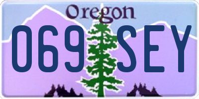 OR license plate 069SEY