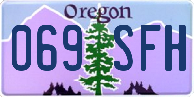OR license plate 069SFH