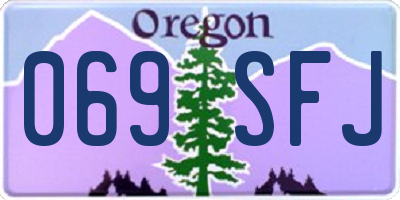 OR license plate 069SFJ