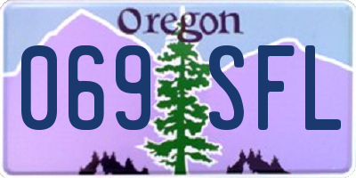 OR license plate 069SFL