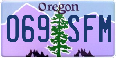 OR license plate 069SFM