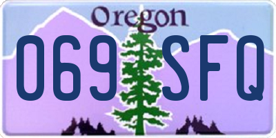 OR license plate 069SFQ