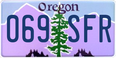 OR license plate 069SFR