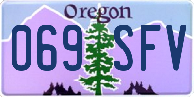 OR license plate 069SFV