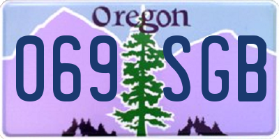 OR license plate 069SGB