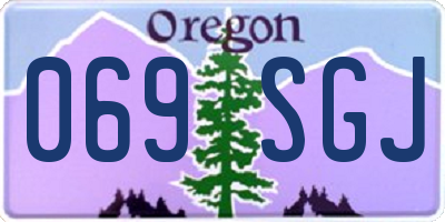 OR license plate 069SGJ