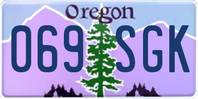 OR license plate 069SGK