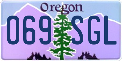 OR license plate 069SGL