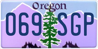 OR license plate 069SGP