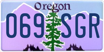 OR license plate 069SGR