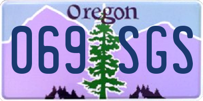 OR license plate 069SGS