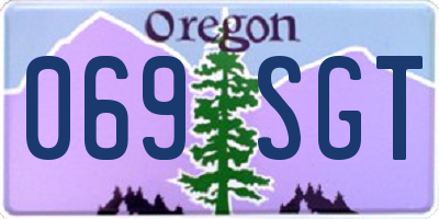 OR license plate 069SGT