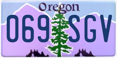 OR license plate 069SGV