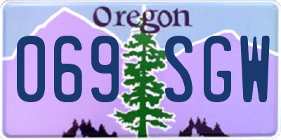 OR license plate 069SGW