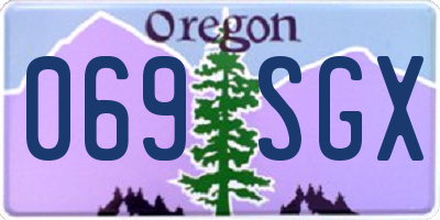 OR license plate 069SGX