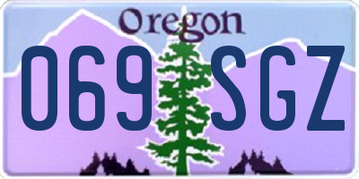 OR license plate 069SGZ