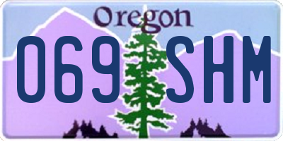OR license plate 069SHM
