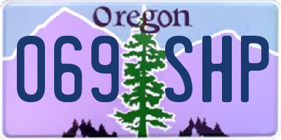 OR license plate 069SHP