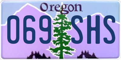 OR license plate 069SHS