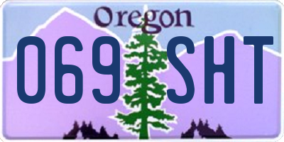OR license plate 069SHT
