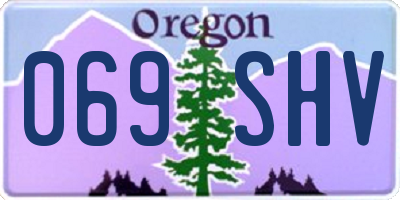 OR license plate 069SHV