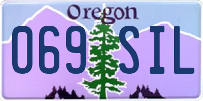 OR license plate 069SIL