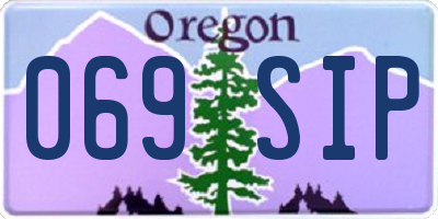 OR license plate 069SIP