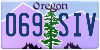 OR license plate 069SIV