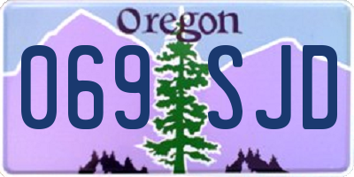 OR license plate 069SJD