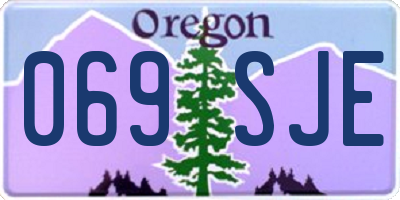 OR license plate 069SJE