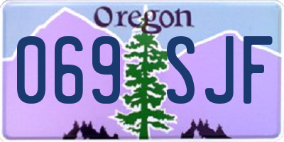 OR license plate 069SJF
