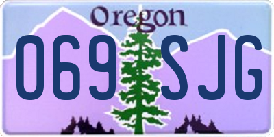 OR license plate 069SJG