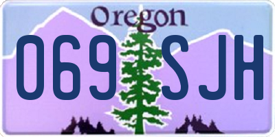 OR license plate 069SJH