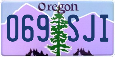 OR license plate 069SJI