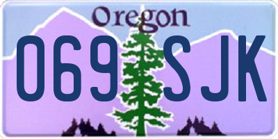 OR license plate 069SJK