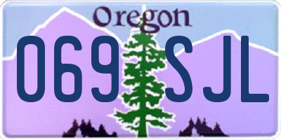 OR license plate 069SJL