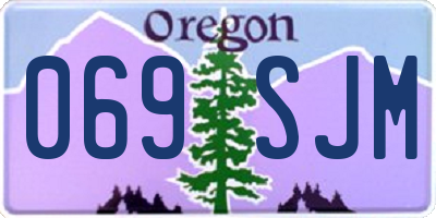 OR license plate 069SJM