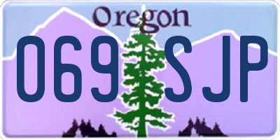 OR license plate 069SJP