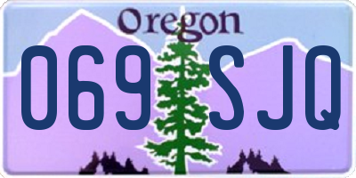 OR license plate 069SJQ
